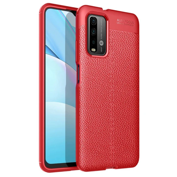 Xiaomi Redmi 9T Kılıf Auto Focus Kapak - Kırmızı ürün görseli 1