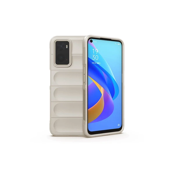 Realme 9I 4G Kılıf Optimum Silikon - Krem ürün görseli 1