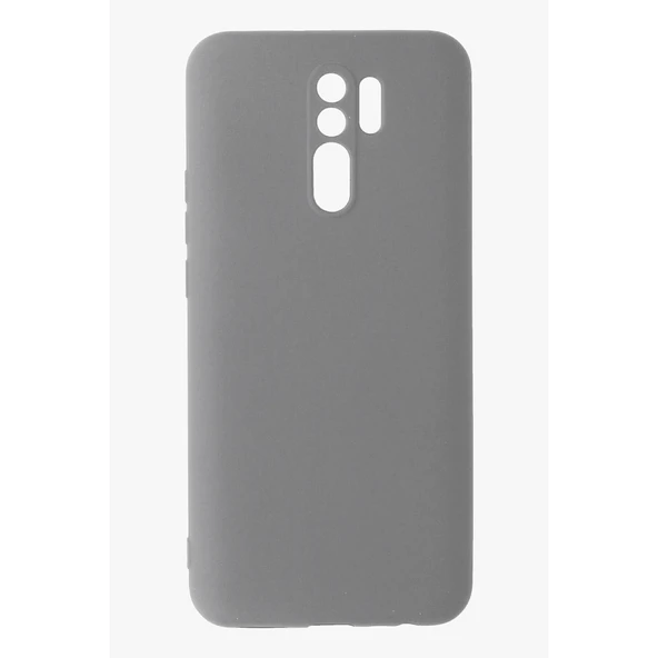Xiaomi Redmi 9 Kılıf Nano İçi Kadife Silikon - Gri ürün görseli 1