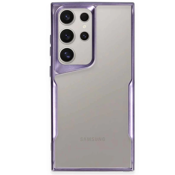 Samsung Galaxy S24 Ultra Kılıf Boyi Silikon Kapak - Derin Mor ürün görseli 1