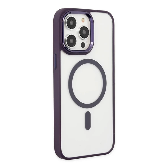 İphone 13 Pro Kılıf Room Magneticsafe Silikon - Derin Mor ürün görseli 1