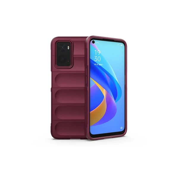 Realme 9I 4G Kılıf Optimum Silikon - Bordo ürün görseli 1