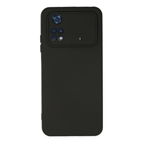 Xiaomi Poco M4 Pro 4G Kılıf Nano İçi Kadife Silikon - Siyah ürün görseli 1