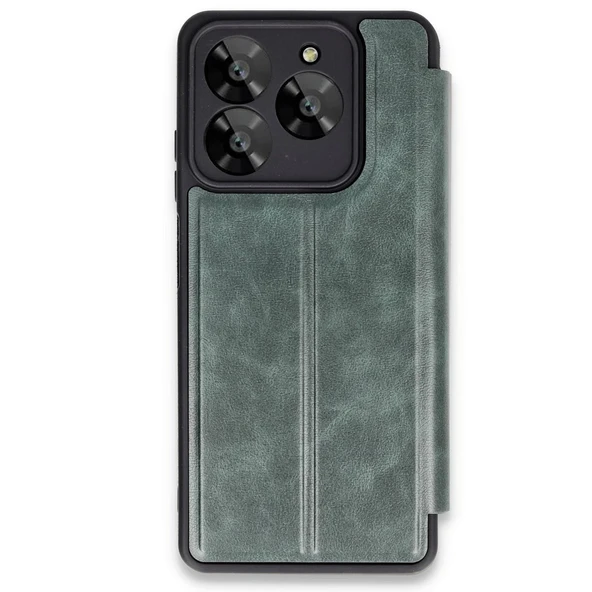 General Mobile Era 50 Kılıf Flip Cover - Koyu Yeşil ürün görseli 1