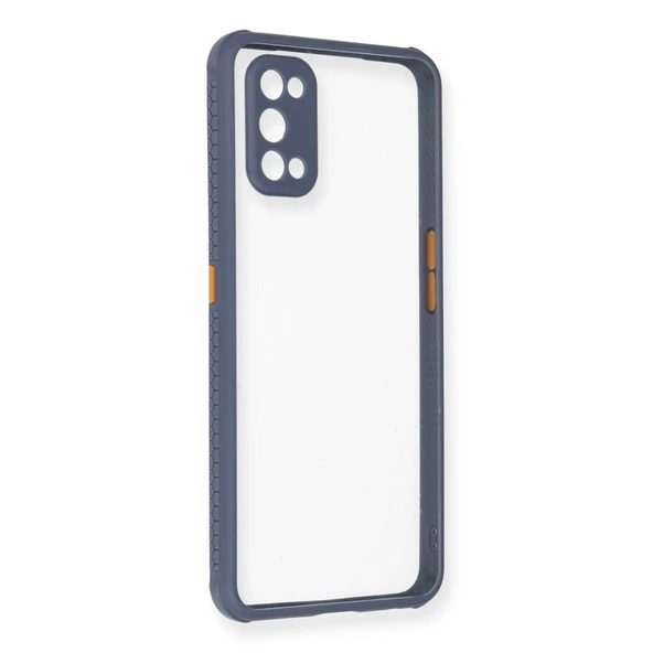 Realme 7 Pro Kılıf Miami Şeffaf Silikon - Gri ürün görseli 1