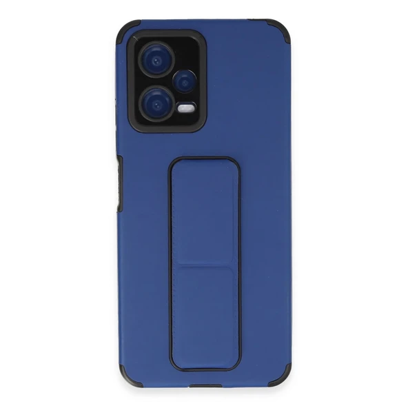 Xiaomi Poco X5 5G Kılıf Mega Standlı Silikon - Mavi ürün görseli 1