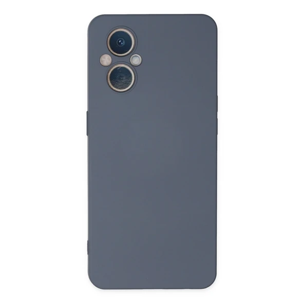 Oppo Reno 7 Lite Kılıf Nano İçi Kadife Silikon - Gri ürün görseli 1