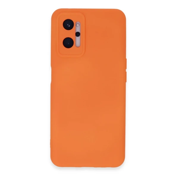 Realme 9I 4G Kılıf Nano İçi Kadife Silikon - Turuncu ürün görseli 1