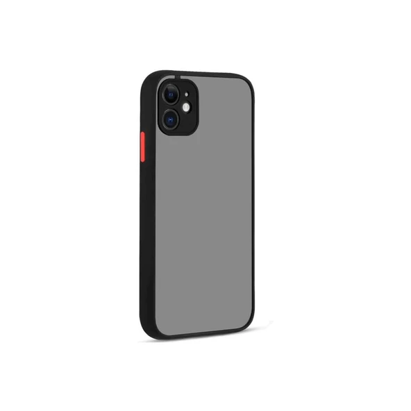 İphone 12 Kılıf Montreal Silikon Kapak - Siyah ürün görseli 1