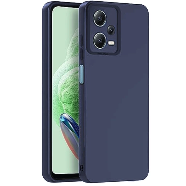 Xiaomi Redmi Note 12 Pro 5G Kılıf Nano İçi Kadife Silikon - Lacivert ürün görseli 1