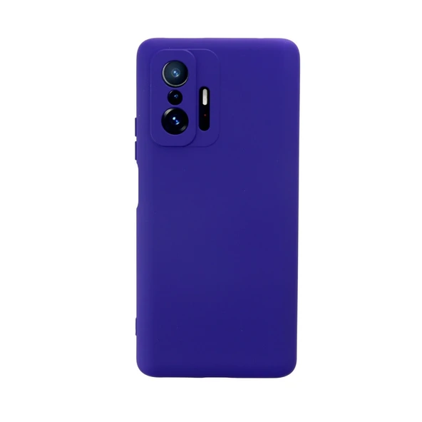 Xiaomi Mi 11T Pro Kılıf Nano İçi Kadife Silikon - Mor ürün görseli 1