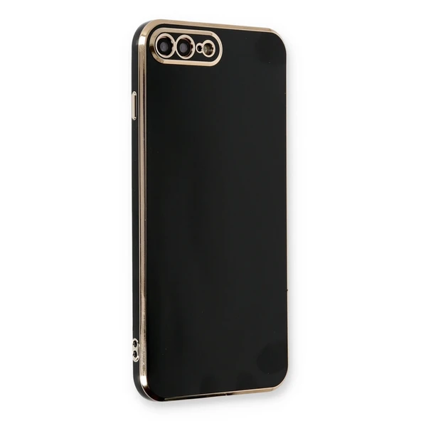 İphone 7 Plus Kılıf Volet Silikon - Siyah ürün görseli 1