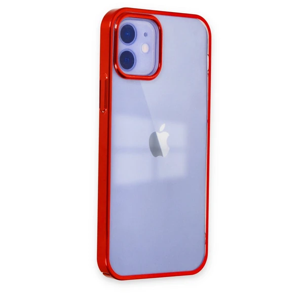 İphone 12 Kılıf Element Silikon - Kırmızı - Resim 2