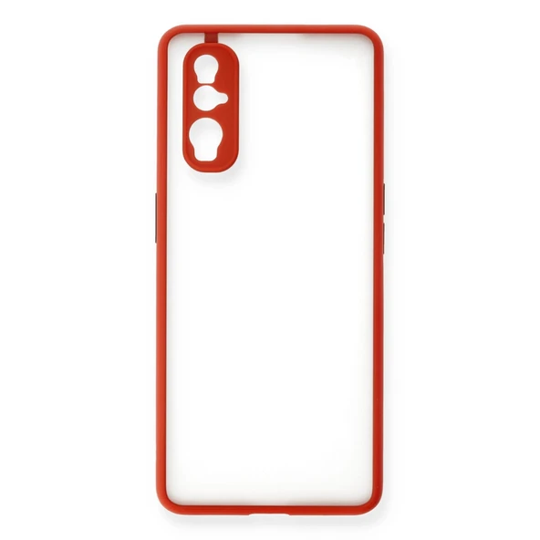 Oppo Find X2 Kılıf Montreal Silikon Kapak - Kırmızı ürün görseli 1