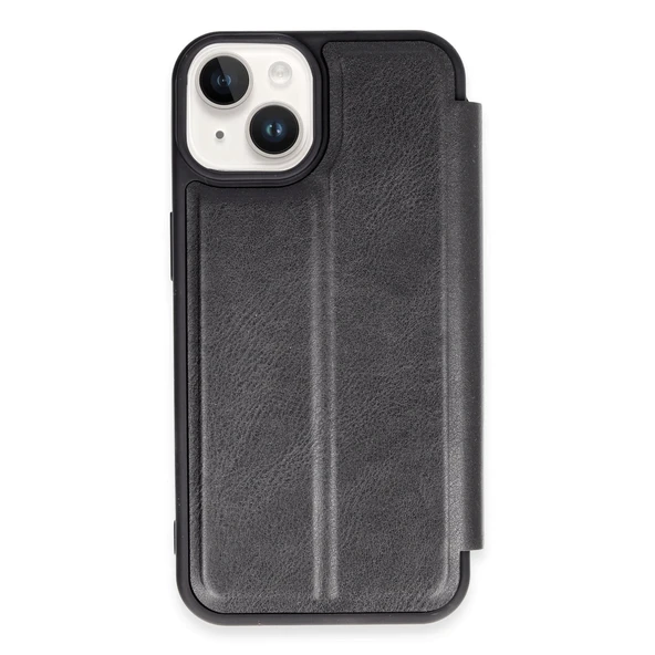 İphone 14 Kılıf Flip Cover - Siyah ürün görseli 1