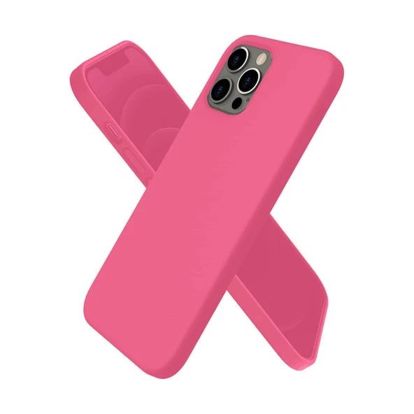İphone 12 Pro Kılıf First Silikon - Pembe ürün görseli 1