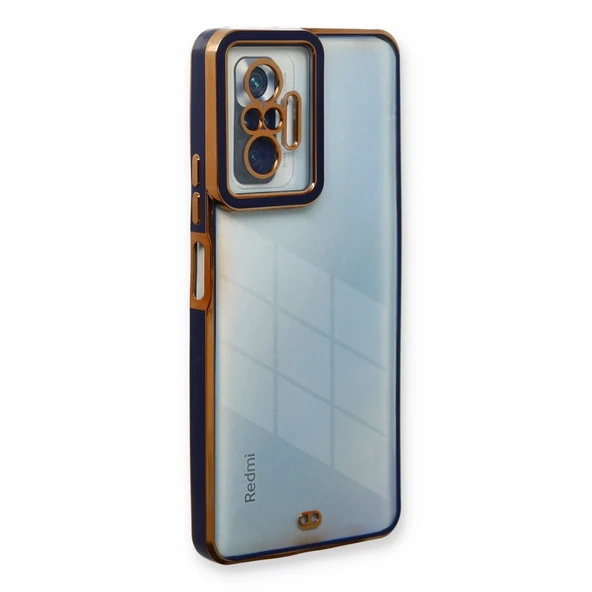 Xiaomi Redmi Note 10 Pro Kılıf Liva Lens Silikon - Mavi ürün görseli 1