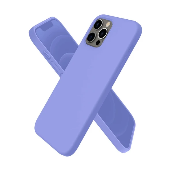 İphone 12 Pro Max Kılıf First Silikon - Mor ürün görseli 1