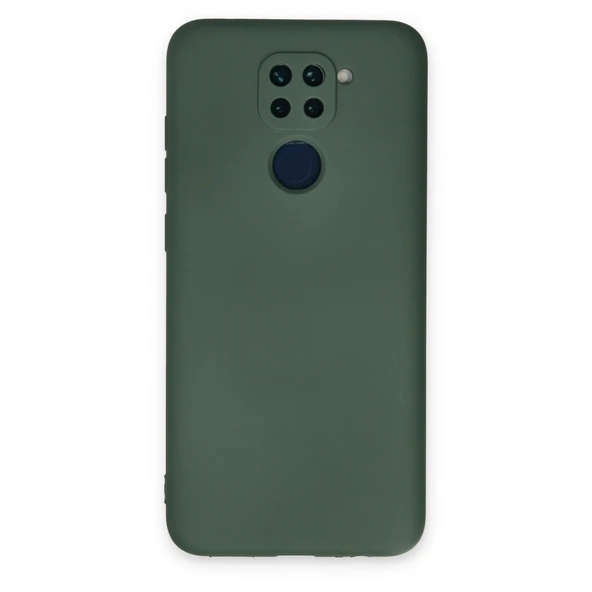Xiaomi Redmi Note 9 Kılıf Nano İçi Kadife Silikon - Koyu Yeşil ürün görseli 1