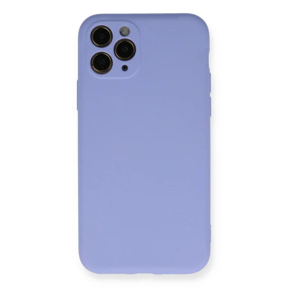 İphone 11 Pro Kılıf Nano İçi Kadife Silikon- Lila ürün görseli 1