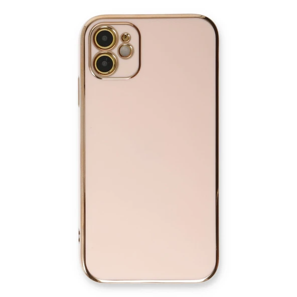 İphone 11 Kılıf Volet Silikon - Pembe - Resim 2