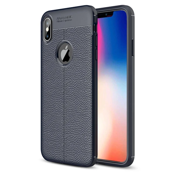 İphone Xs Max Kılıf Auto Focus Kapak - Lacivert ürün görseli 1