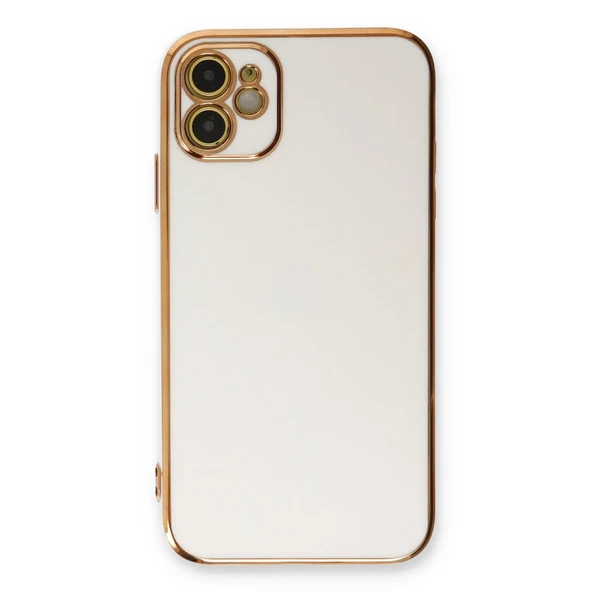 İphone 11 Kılıf Volet Silikon - Beyaz - Resim 2
