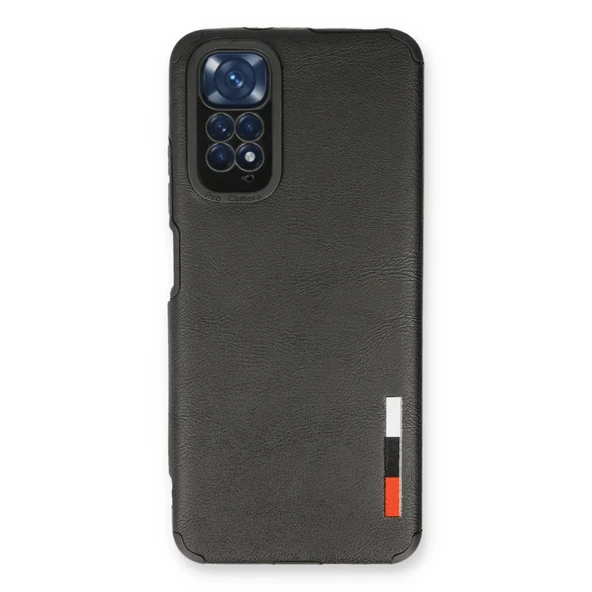 Xiaomi Redmi Note 11 Kılıf Loop Deri Silikon - Siyah ürün görseli 1