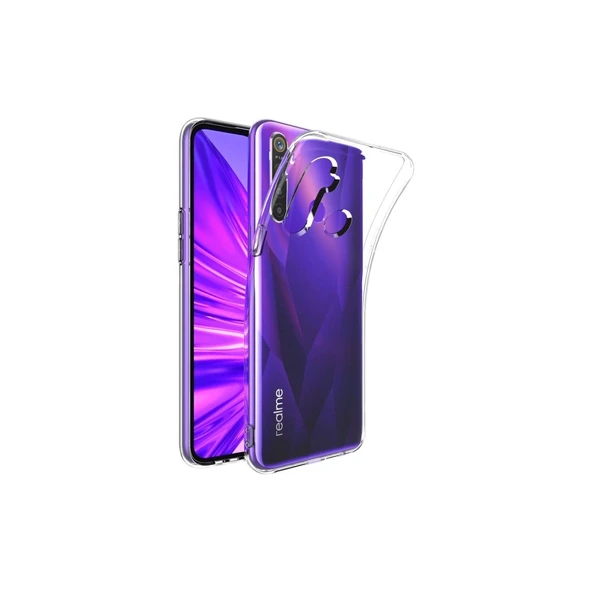 Realme 5I Kılıf Lüx Şeffaf Silikon ürün görseli 1