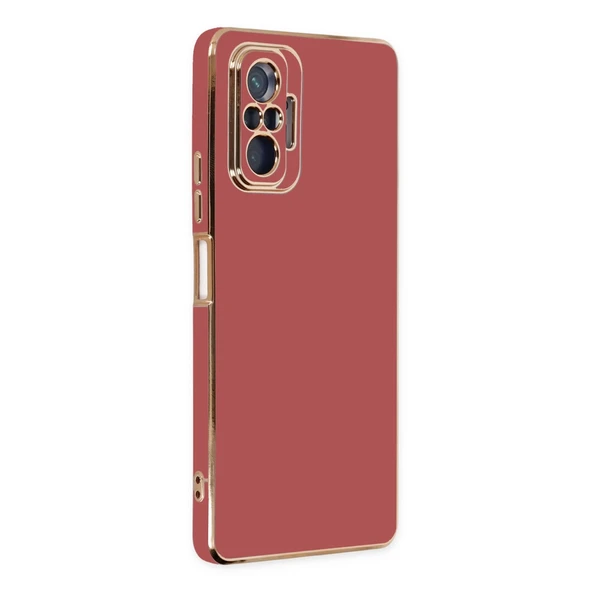 Xiaomi Redmi Note 10 Pro Kılıf Volet Silikon - Kırmızı ürün görseli 1