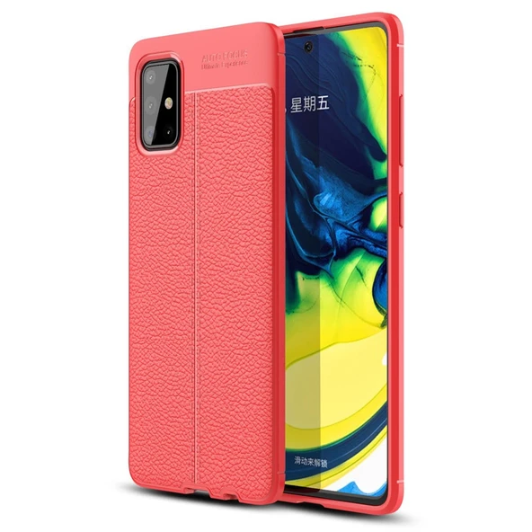 Samsung Galaxy A71 Kılıf Auto Focus Kapak - Kırmızı ürün görseli 1