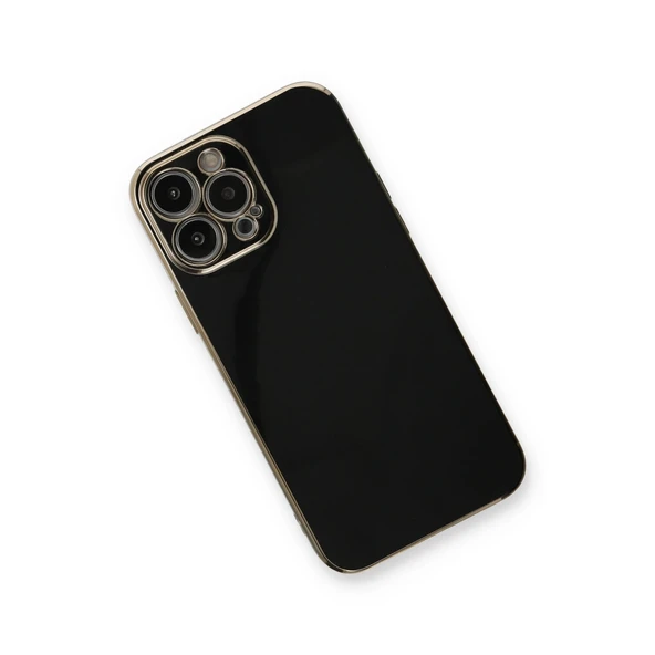 İphone 13 Pro Max Kılıf Volet Silikon - Siyah - Resim 3
