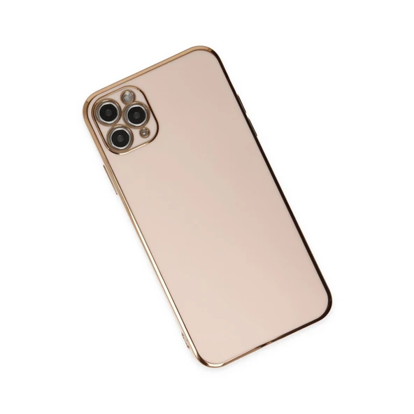 İphone 11 Pro Max Kılıf Volet Silikon - Pembe - Resim 3