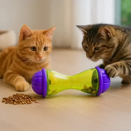 İnteraktif Kedi Ödül Mamalı Oyuncak - Resim 3