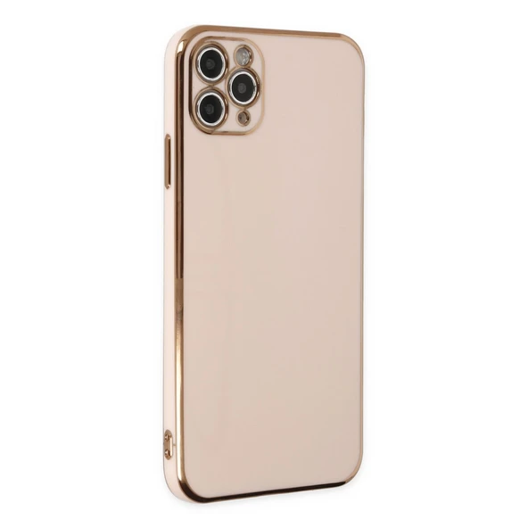İphone 11 Pro Max Kılıf Volet Silikon - Pembe ürün görseli 1