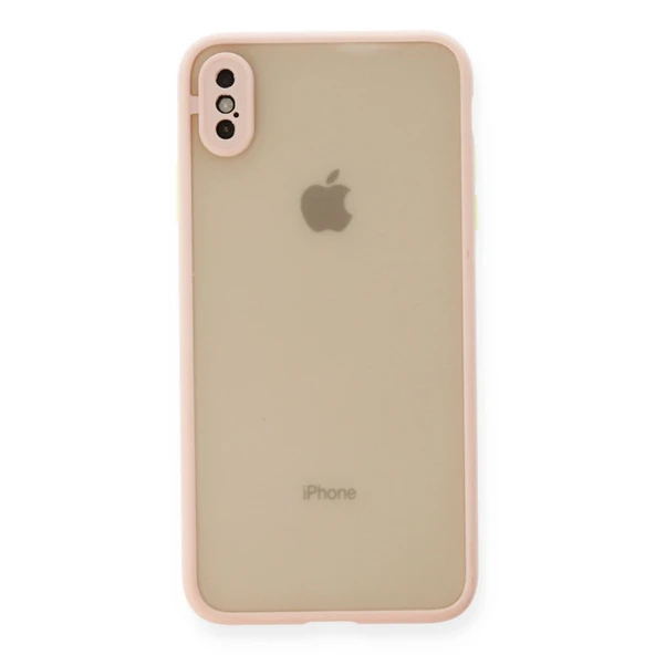 İphone X Kılıf Montreal Silikon Kapak - Pembe ürün görseli 1