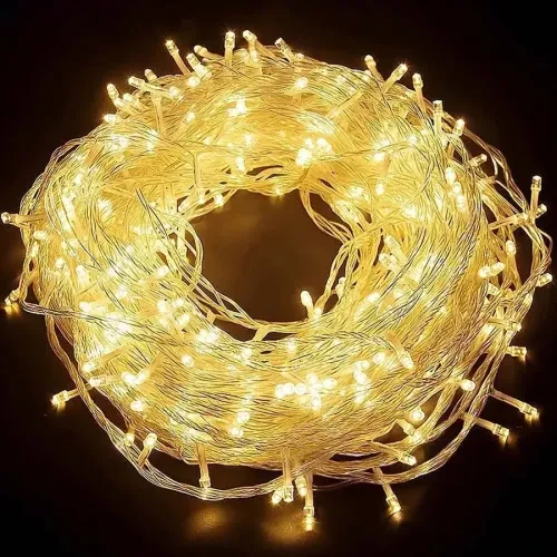 10M 60 Led Pilli 2 Kademeli Gün Işığı Şeffaf Kablo ürün görseli 1