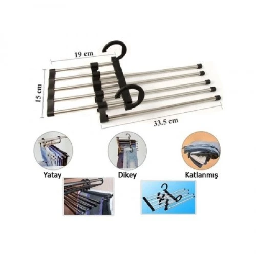 Hareketli Pantolon Askılığı 5 In 1 - Resim 4