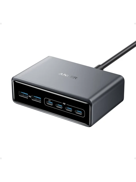 Anker Prime Şarj Cihazı (200W, 6 Bağlantı Noktası, GaN) - A2683 (Anker Türkiye Garantili) ürün görseli 1