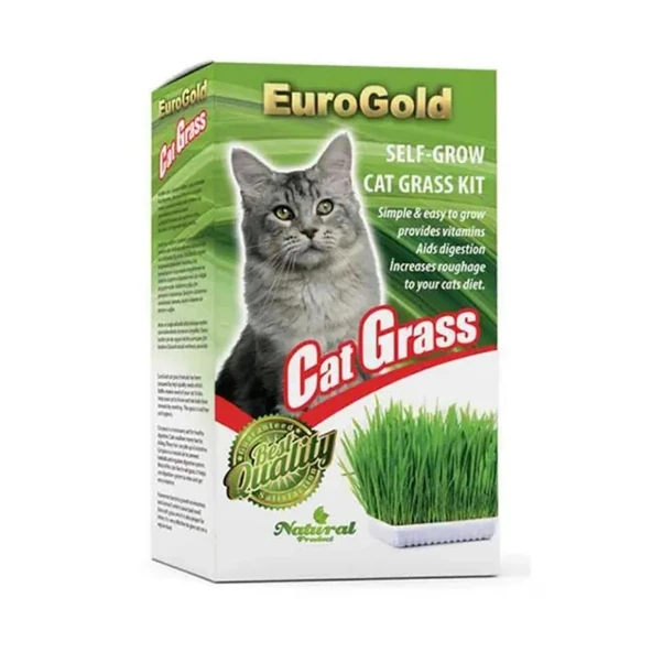 EuroCat Cat Grass Sindirim ve Tüy Yumağı Destekleyen Kedi Çimi ürün görseli 1