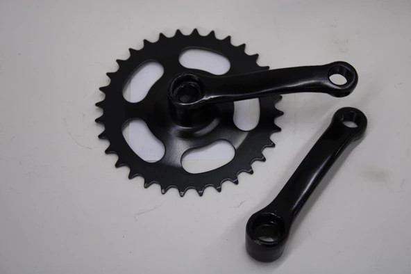 BMX BİSİKLET 32 T AYNAKOL KÖŞELİ MODEL SİYAH RENK BMX ORTA DİŞLİ ürün görseli 1