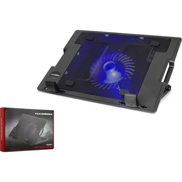 Hadron HDX4251 Notebook Soğutucu Ledli 14CM 5 Farklı Yükseklik Ayarı Sessiz Fan Soğutucu ürün görseli 1