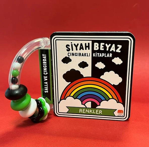 Siyah Beyaz Çıngıraklı Kitaplar Renkler ürün görseli 1