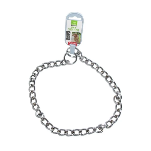 Nunbell Boğma Zincir Köpek Boyun Tasması 4 mm x 65 cm ürün görseli 1