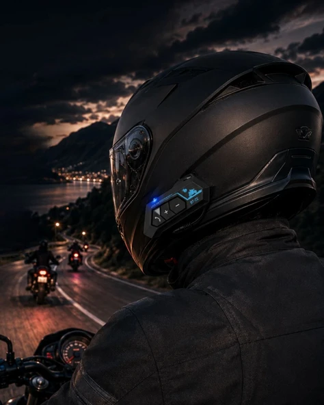 Şarjlı Bluetooth Kask Kulaklığı Navigasyon Ve Müzik Destekli ürün görseli 1
