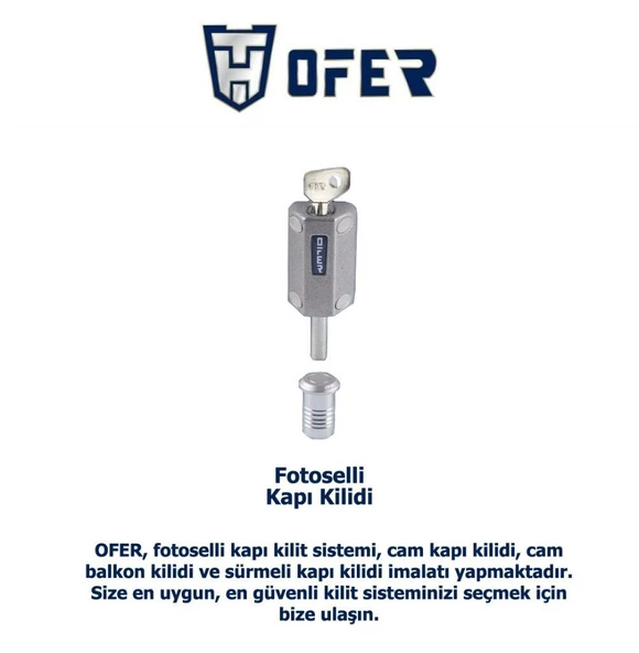 Ofer fotoselli kapılar için GÜVENLİKLİ emniyet kilidi YENİ TİP ürün görseli 1