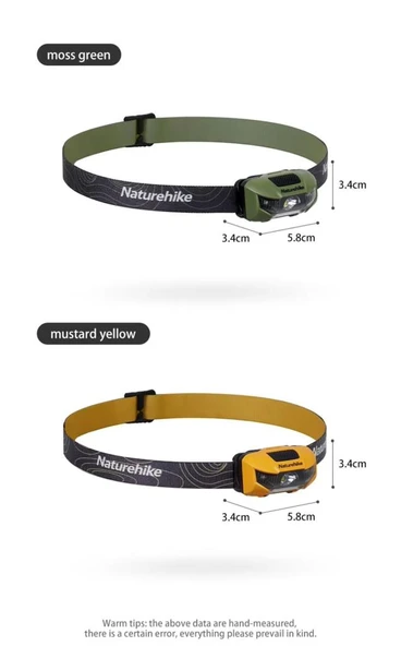 Naturehike Hakino 210 Lümen Kafa Lambası - Resim 2