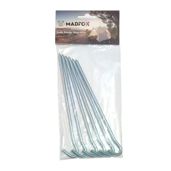 Madfox Skewer C-Kafa Çadır Kazığı 18cm 6Pcs ürün görseli 1