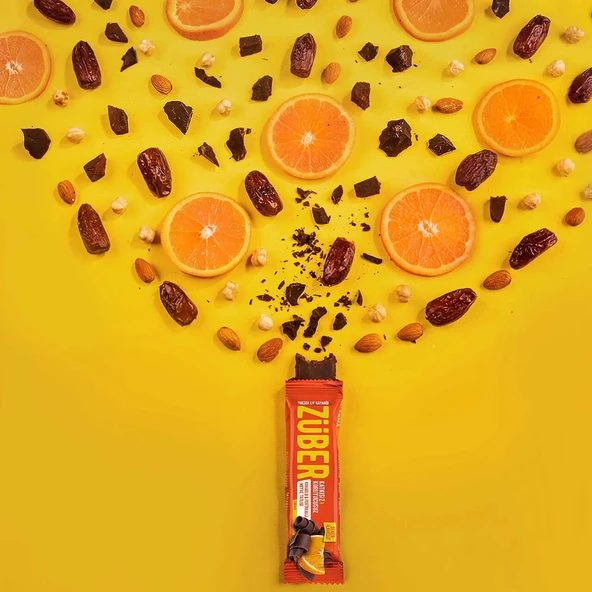 Züber Meyve Barı 40 Gr Kakaolu ve Portakallı ürün görseli 1