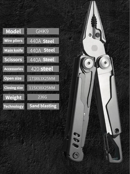 Grand Harvest GHK9 Armor Piercing Multi Tool - Resim 2
